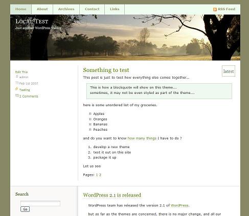free wordpress theme